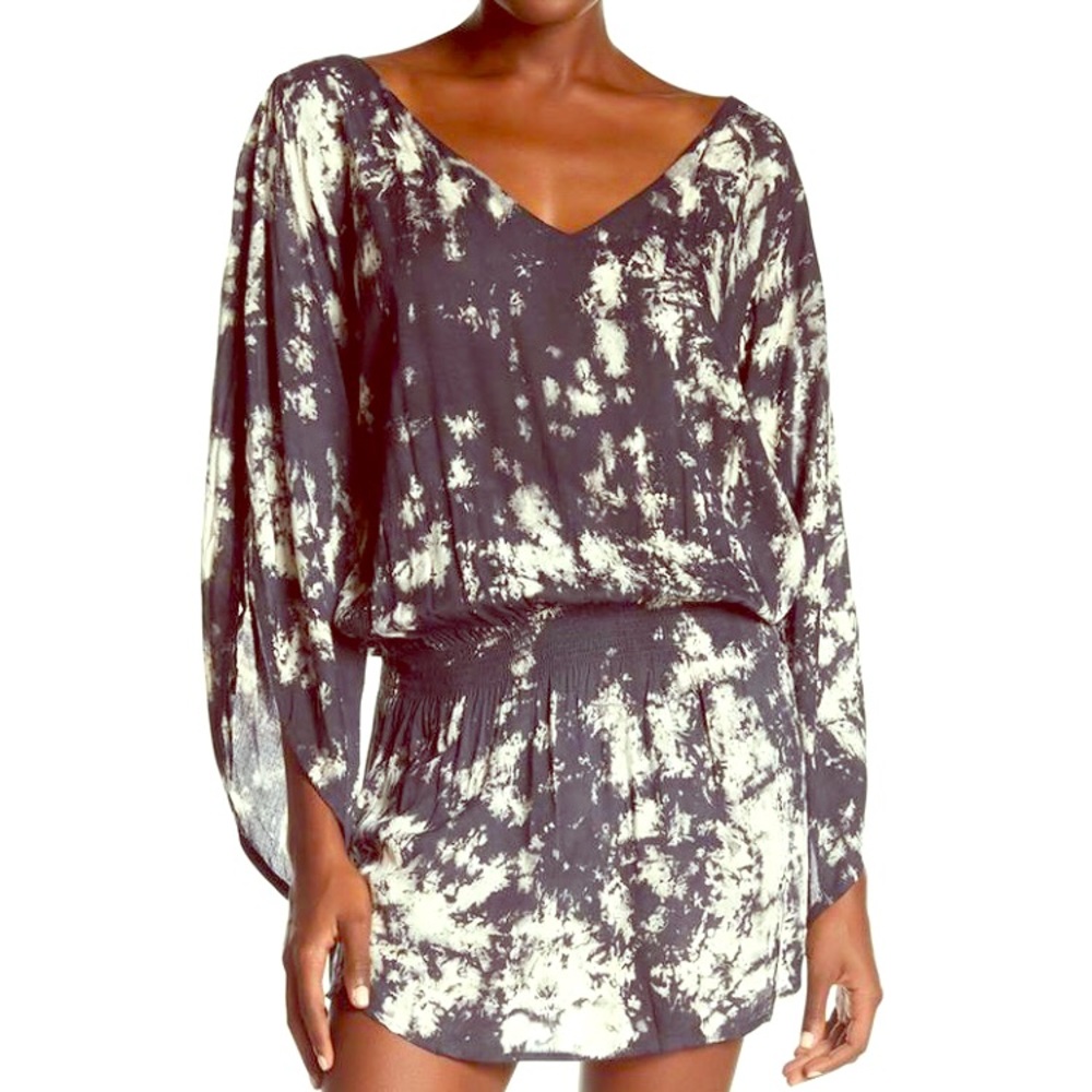 TIARE HAWAII Tie-Dye Smock Dress